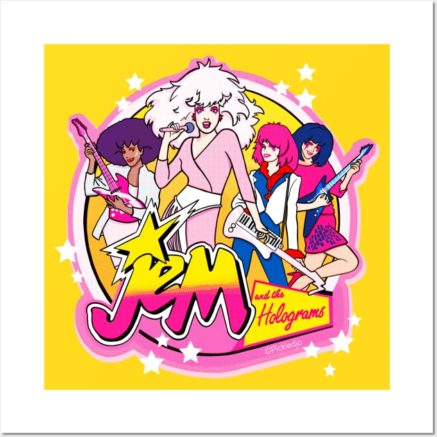 Jem and the Holograms - Pop art Wall Art by Sketchy